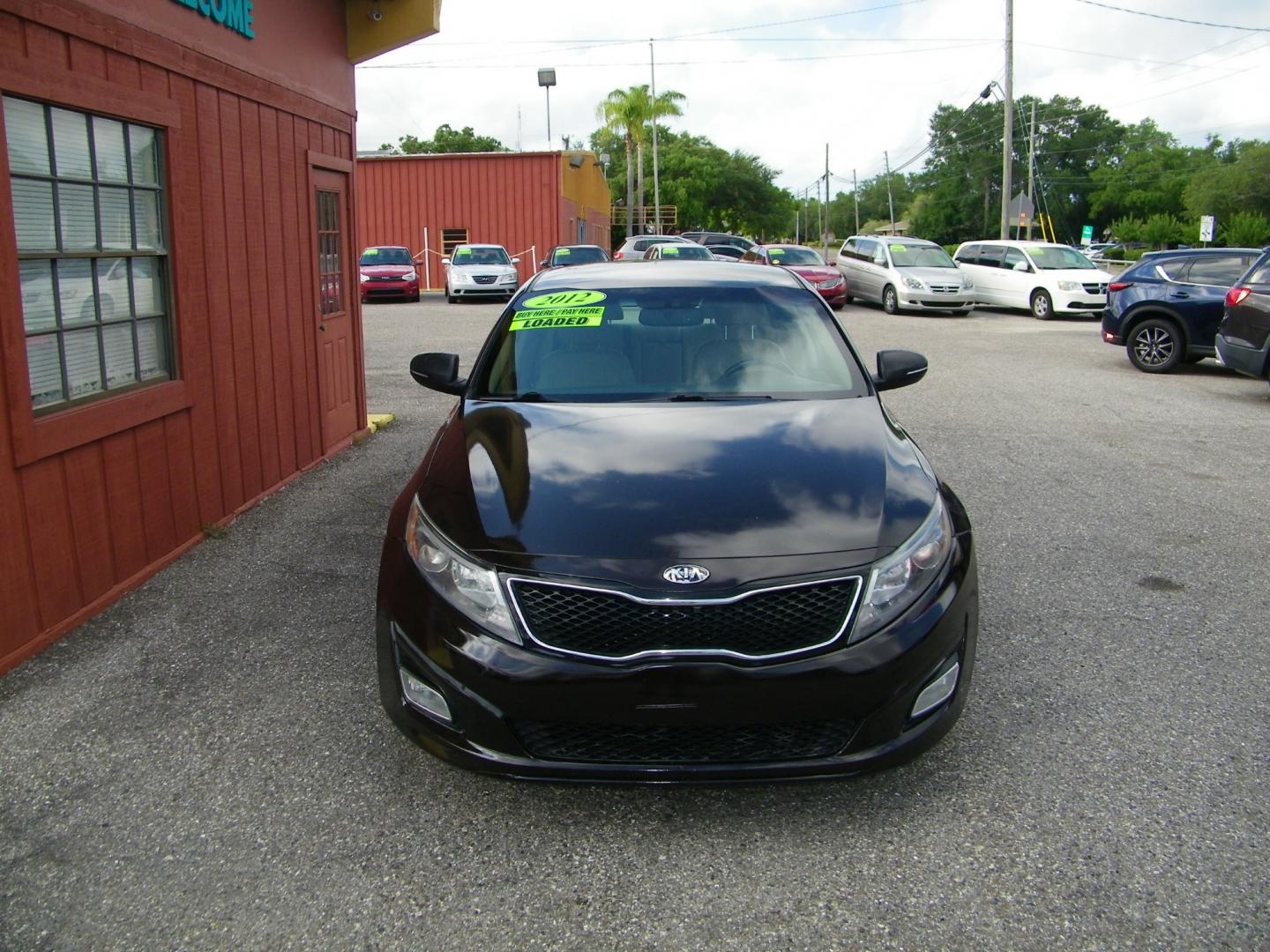 2012 Maroon /Black Kia Optima EX (5XXGN4A77CG) with an 2.4L L4 DOHC 16V engine, 6-Speed Automatic transmission, located at 4000 Bee Ridge Road, Sarasota, FL, 34233, (941) 926-0300, 27.298664, -82.489151 - Photo#0